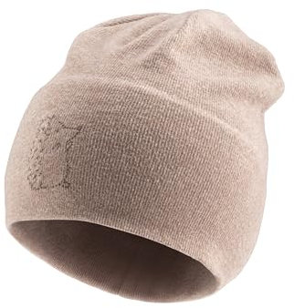 Sterntaler Beanie Igel – leichte Unisex Babymütze aus feiner Strickware – mit gesticktem Tier-Motiv – Erstlingsmütze - weich & bequem - Sand, Größe 45