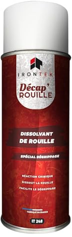 Dissolvente Ruggine Spray 400ml - IRONTEK - IT248 | Reazione Chimica Anti Ruggine | Sblocca Pezzi Inceppati | Sgrassante | Prodotto Professionale
