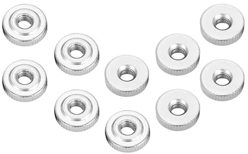 10 Pièces GB807 M4 M5 M6 M8 M10 écrou moleté en Acier au Carbone Planissage Marteau Poignée écrou moleté écrous à Pouce (M4 (10 pièces))
