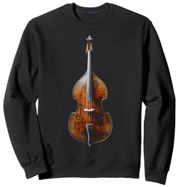 Contrebasse Instrument de Musique Art Graphique Double Basse Sweatshirt