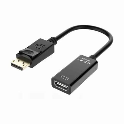 Bolwins D35 DisplayPort till HDMI-adapter 4K Ultra HD-omvandlare DP kontakt till HDMI-uttag Plug and Play för bärbar dator PC monitorprojektor stöder 4K 30Hz 1080P 60Hz ljudvideo överföring 25 cm