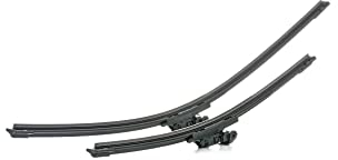 RIDEX Escobilla Limpiaparabrisas Juego de 2 Escobillas con spoiler Delante | Tipo de escobilla: Escobilla con hoja plana Sin marco | Longitud 1: 600mm | Longitud 2: 400mm 298W0055