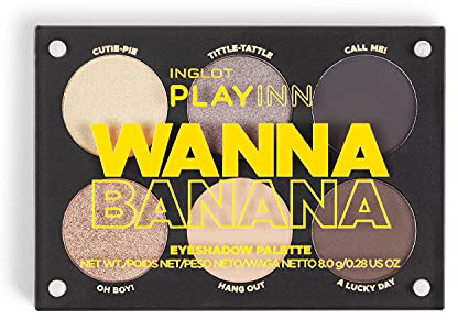 INGLOT PLAYINN WANNA BANANA EYESHADOW PALETTE - Long-lasting | Eye Makeup | Compact Set | Vegan |