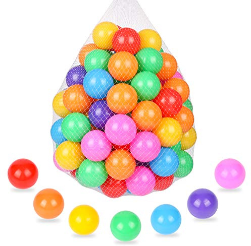 TRENDBOX 50 pcs Ball Pit Balls Plastic Balls for Ball Pit, BPA Free Ocean Ball for Toddlers - 7 Colors