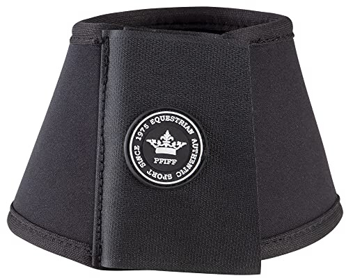 PFIFF 102998 Springglocken, mit Klettverschluss aus Neopren, 1 Paar Schwarz XS