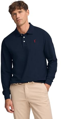 Polo Club Polo a Maniche Lunghe Blu Scuro con Ricamo Rigby Go Uomo