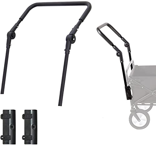 Umbau von Ersatzteilen für zusammenklappbare Mehrzweckwagen, zusammenklappbarer Schiebegriff für Campingwagen, Zubehör für Trolley-Griffe, geeignet für halb zusammengeklappte Wagen mit quadratischem