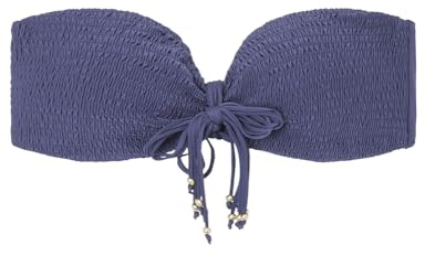 Women' Secret, Mujer, Top Bikini Bandeau Flecos Azul Marino, Dark Night, 85B