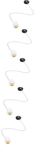 PRETYZOOM 5St Cartoon Ente Pool Badewannenstöpsel mit Kettenablauf Gummidichtungsstopfen Ablassstopfen (40cm weißer Hut Ente schwarzer) Badewannenstopper mit Kette