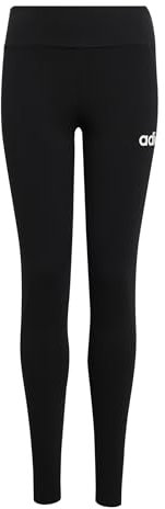 adidas Mädchen Essentials Leggings, Black/White, 11-12 Years