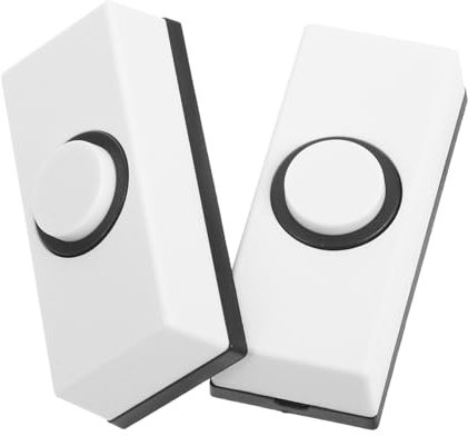 Artibetter 2pcs Wall Mounted Doorbell Switch Vintage Decor Door Bell Push Button for Wired Doorbell Chime and Easy to Install