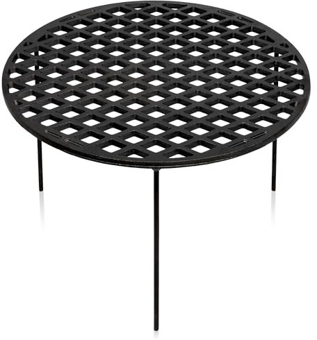 BBQ-Toro Grille de cuisson en fonte Ø 54 cm avec 3 pieds | Rond | Dessous de plat Dutch Oven | Accessoires de barbecue | Trépied, grille de barbecue, grille en fonte, support de casserole, grille de