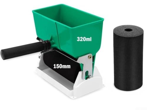 Aplicador manual de pegamento tipo rodillo con rodillo de esponja de 6 pulgadas y flujo de pegamento ajustable, para PVC, látex y pegamento de madera, herramienta de revestimiento profesional para