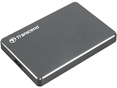 Transcend StoreJet 25C3 1000GB Aluminio - Disco Duro Externo (1000 GB, 2.5, 3.0 (3.1 Gen 1), 5400 RPM, 5000 Mbit/s, Aluminio)