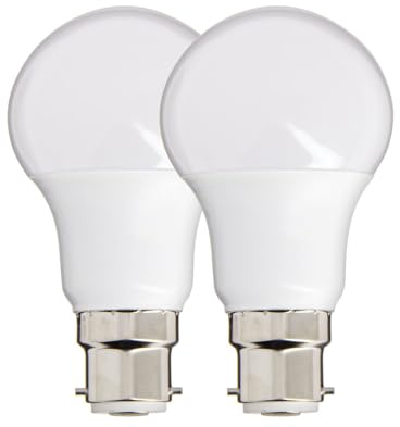 Xanlite PACK2EB806G LED-Leuchtmittel, A60, Sockel B22, 10 W, 60 W, Standard-Leuchtmittel für Büro, Kinderzimmer, Erwachsene, Baby, Wohnraum, Warmweiß, 0 W