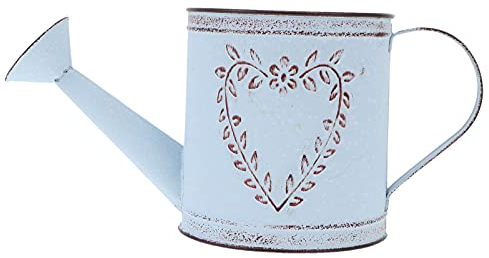 YARNOW Vintage Blumenvase Gießkanne Eimer Retro Blumentopf Landhausstil Pflanzentopf Kaktus Übertopf Dekovase Garten Tischvase Metall Deko Vase Balkon Wohnzimmer Hochzeit Shabby Chic Deko