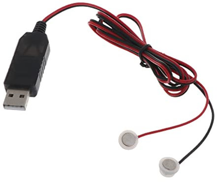 AOOEPU Cavo di ricarica magnetico USB universale per batterie al litio 3,7 V 14500 16340 26650, caricabatterie portatile con uscita 4,2 V/1 A