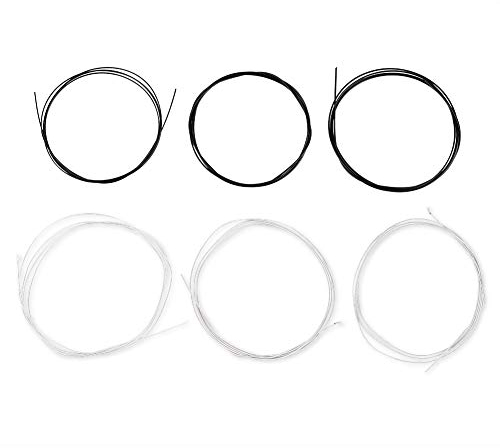 Gitarrensaiten, Glatte Langlebige Klarer Ton Nylon in schwarz und weiß Klassische Gitarrensaiten für konzertgitarre