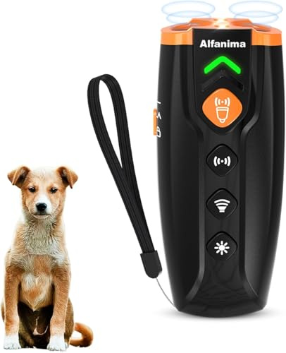 Anti ladrido perro ultrasónico potente, alternativa al collar, eléctrico, silbato ultrasónico y collar de vestir. Largo alcance 25-30 kHz Autonomía 180 días