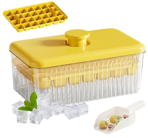 Sghtil Bac à glaçons avec couvercle | Bac à glaçons avec couvercle et boîte de rangement, accessoire de cuisine pour vin, cocktails et café