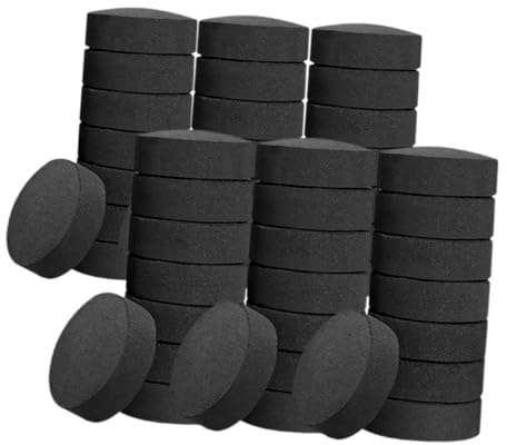 CIYODO 70 pièces Outdoor Tablets pour Barbecue et Camping Briquettes Bois Naturelles Durables Allumage Rapide pour Feu de Camp et Grillades Plein Air