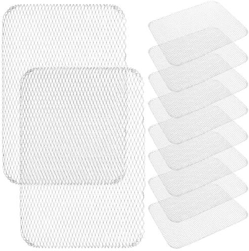 Toyvian Tapis De Barbecue en Aluminium Maille Antiadhésif 10 Pièces pour Grillades Extérieures Résistants à La Chaleur pour Camping Pique-niques Et Cuisson Sécurisée