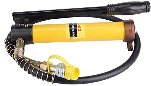 Dpofirs Gato Corto 10T, Juego de Bomba Hidráulica Manual, Herramienta con de Elevación de Acero con Bomba de Largo para Reparación de Automóviles, Estructura de Carrocería