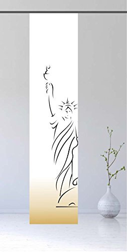 gardinen-for-life Flächenvorhang New York Gold 2 - Schiebevorhang, Gr.60x260 cm
