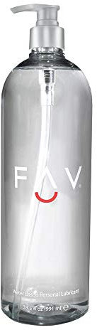 FAV Water Based Lube - Lube Water Based Unflavoured Gel – Premium Lubrication for Easy Sex - Water Based Lubricant for Intercourse - 944ML