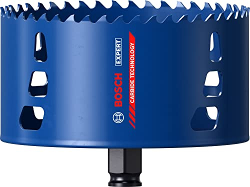 Bosch Professional 1x Sierras de corona Expert Tough Material (Accesorios Taladro de impacto rotativo), Metálico, Ø 127 mm