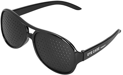 Unisex Vision Care Pinhole Brille, Unisex Anti Myopie Astigmatismus Brille PC Anti Myopie Brille Vision Improver Brille(Kinder) Outdoor Brille