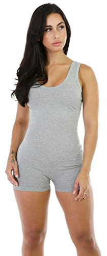 Boolavard Kort sparkdräkt trikåer ärmlös topp kvinnor stretch blus dam bodysuit