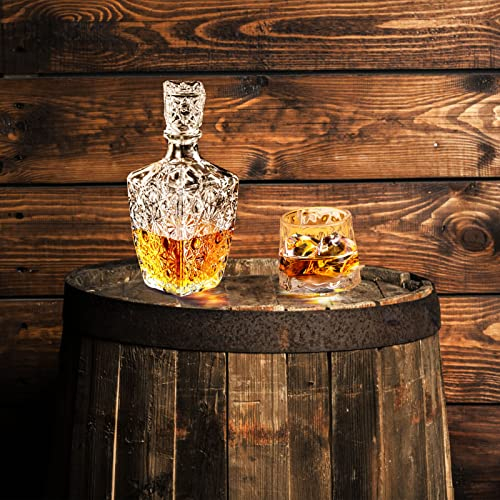 BLSYHDH Bicchiere da Vino, Bicchieri da Birra per Uso Domestico, Bicchieri Girevoli Vecchio Stile, Bicchieri da Cocktail Che Agitano la Tazza, Decompressione Creativa per Succo Whisky(#Glaciers)