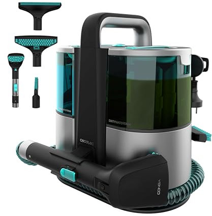 Cecotec Polster- und Teppichreiniger mit Kabel Conga 4000 Carpet-Spot Clean XL Advance. 600 W, 14 Kpa, 3-in-1: Sprühen, Reinigen und Saugen, 2 Wasserbehälter, Fensteraufsatz