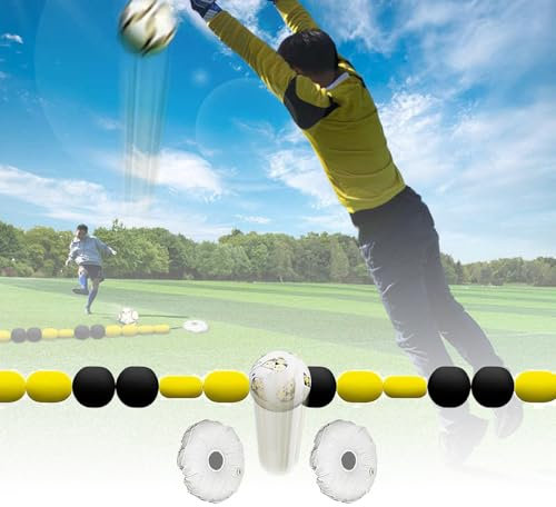 2,75 M Torwart-Abwehrausrüstung + 2 Wassersäcke, Fußball-Trainingsausrüstung, Einleinen-Abwehr, Fußball-Trainingshilfen, Für Reflex- Und Beweglichkeitstraining,B