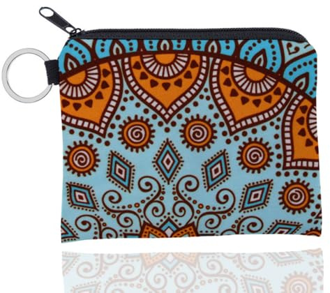 GGUFAY Monedero Mujer Pequeño, Bolsa de Almacenamiento Impermeable con Estampado de Motivo, Útil como PortaLlaves y Monedero, Solución de Almacenamiento Estilosa y Práctica