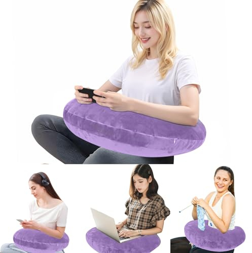 Almohada de Lectura, Almohada de Juego, Almohada de Soporte de Brazo en Forma de U para Trabajo, Jugar o Ganchillo, Cojín de Juego, Cojín de Lectura, para Sentarse en la Cama Sofá Niños Adultos