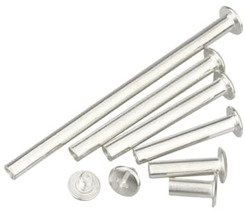 Bindningsskruvar Nitar, Bindskruvstolpar Flerfärgade 5x(6-100) mm Förpackning med 5-25 st(Nickel Plated,5x35mm 5pcs)
