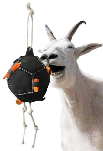 Generisch Jouet anti-ennui - Jouet alimentaire pour ralentir la consommation de nourriture et l'occupation - Balle de nourriture pour carottes - Pour écurie, paddock, chèvres, moutons, intérieur et