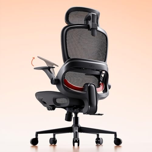 SIHOO B100 Full-Mesh Office Chair, Adaptive Lumbar Support, 300 lb, Black