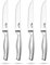 WAGATI Steak Knives Set of 4 – Rust-Free Stainless-Steel Steak Knives with Sharp Serrated Edge– Kitchen Steak Knife Set with Non-Slip Ergonomic Handle Stain & Scratch Resistant