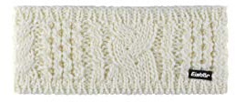 Eisbär Afra Stirnband weiß – Damen Winter-Stirnband, Merino-Mix, wärmendes Fleece-Innenband, klassisches Zopfmuster, elegant & atmungsaktiv, perfekt für Outdoor, Ski & Alltag, 11 cm hoch, komfortabel