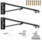 NEEWER 2er-Pack dreieck Wandmontage Auslegerarm für Fotografie Studio Video Blitzlichter Monolights Softboxen Schirme Reflektoren, 180 Grad Flexible Drehung, maximale Länge 180CM (Schwarz)