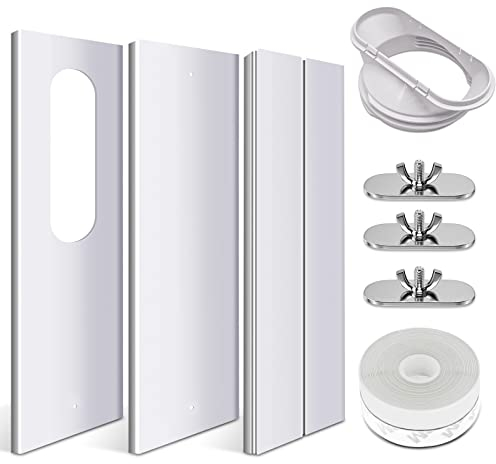 RUIZHI Fensterabdichtung für Mobile Klimageräte,Einstellbare Fenstergleit Kit Platte Klimaanlage Windschutz für tragbare Klimaanlage,Rollladen-Fensterblende Zubehör Klimageräte(13CM (5,1)