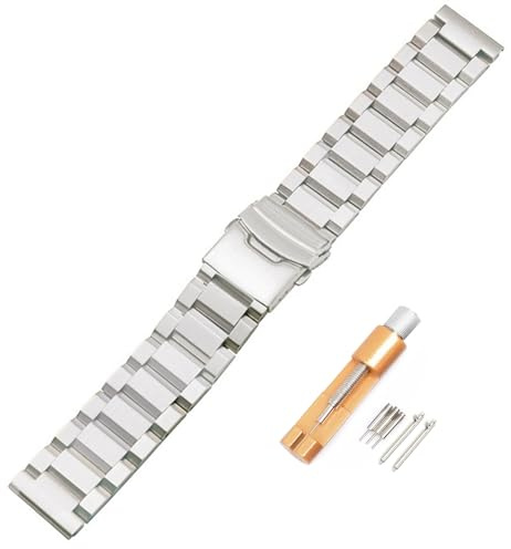 Spolife Stainless Steel Watch Band for Mens Women, Quick Release Stainless Steel Watch Straps 18mm 20mm 22mm