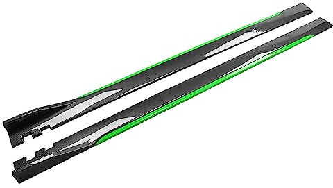 JuNipi Auto Fibra di Carbonio Minigonne Alettoni Laterali Estensione, per Alfa Romeo Giulia Stelvio 952 949 Protezione Labbro Piastra Splitter Lati AntiGraffio,F-2.2M