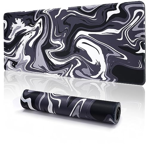 EFISH Japanisches Mauspad (800 × 300 × 3 MM) - Verlängertes großes Gaming-Mauspad mit rutschfester Gummibasis und genähten Kanten