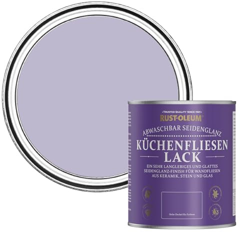 Rust-Oleum Purple water resistant Kitchen Tile Paint in Satin Finish - Wisteria 750ml