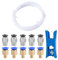 QitinDasen 3 Meter 3D Drucker PTFE Teflonschlauch mit Schlauchschneider, 5 Stück PC4-M6 Pneumatik Verbinder und 5 Stück PC4-M10 Pneumatik Verbinder