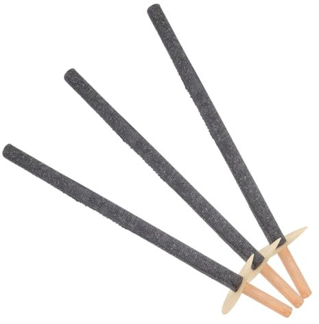 SOIMISS 3pezzi Torce Da Per Esterni in Legno Torcia Luminosa Portatile Con Rivestimento in Cera Accensione Per Cortile Patio e All